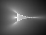 Magnification map and caustic animation